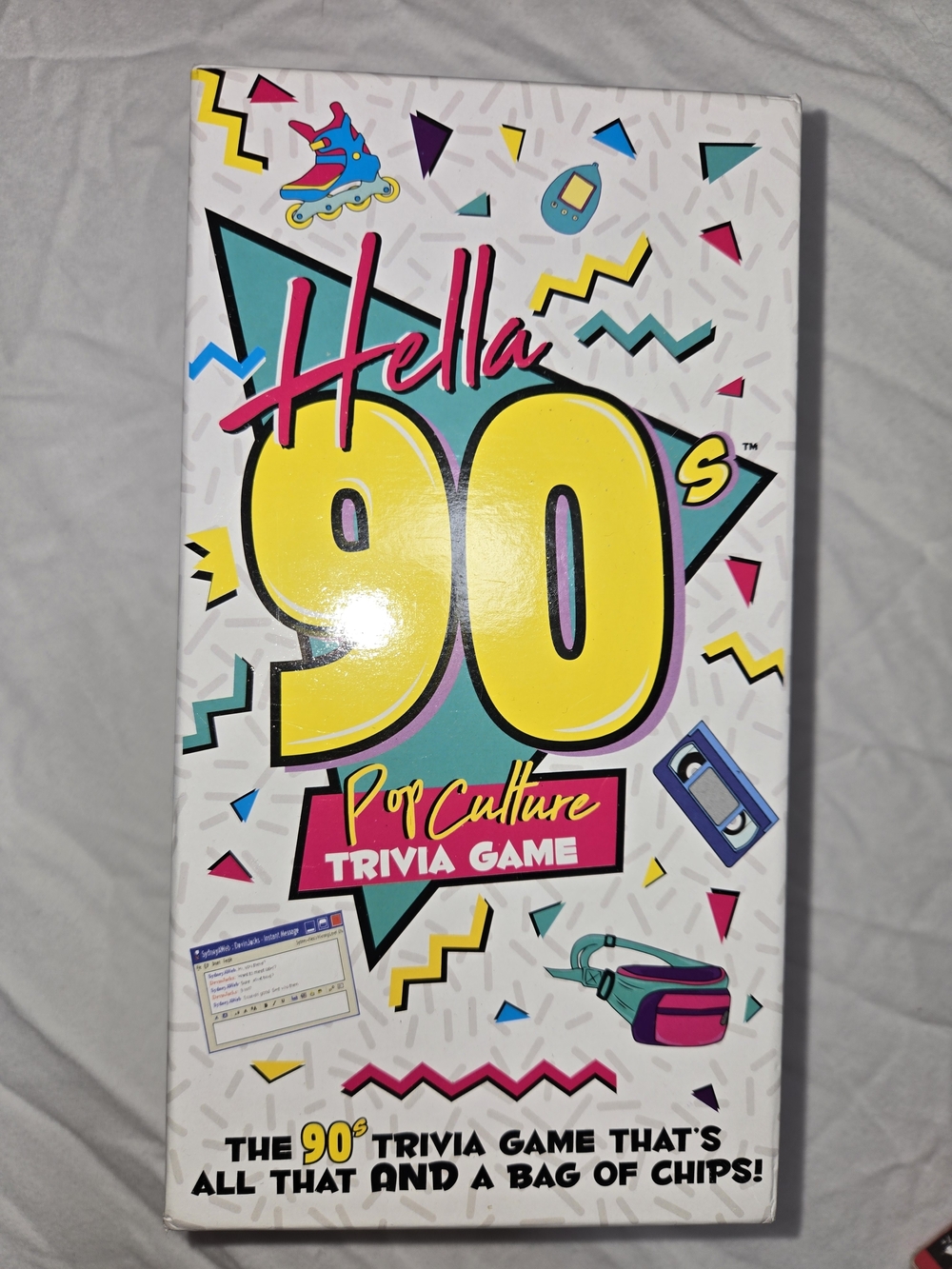 Hella 90s Pop Culture Trivia Game - Bright Retro Colors